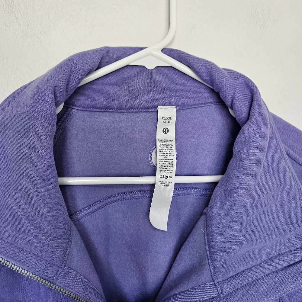 NWT Lululemon | Scuba Oversized Funnel-Neck Half Zip Purple, Womens XL / XXL - Picture 5 of 10